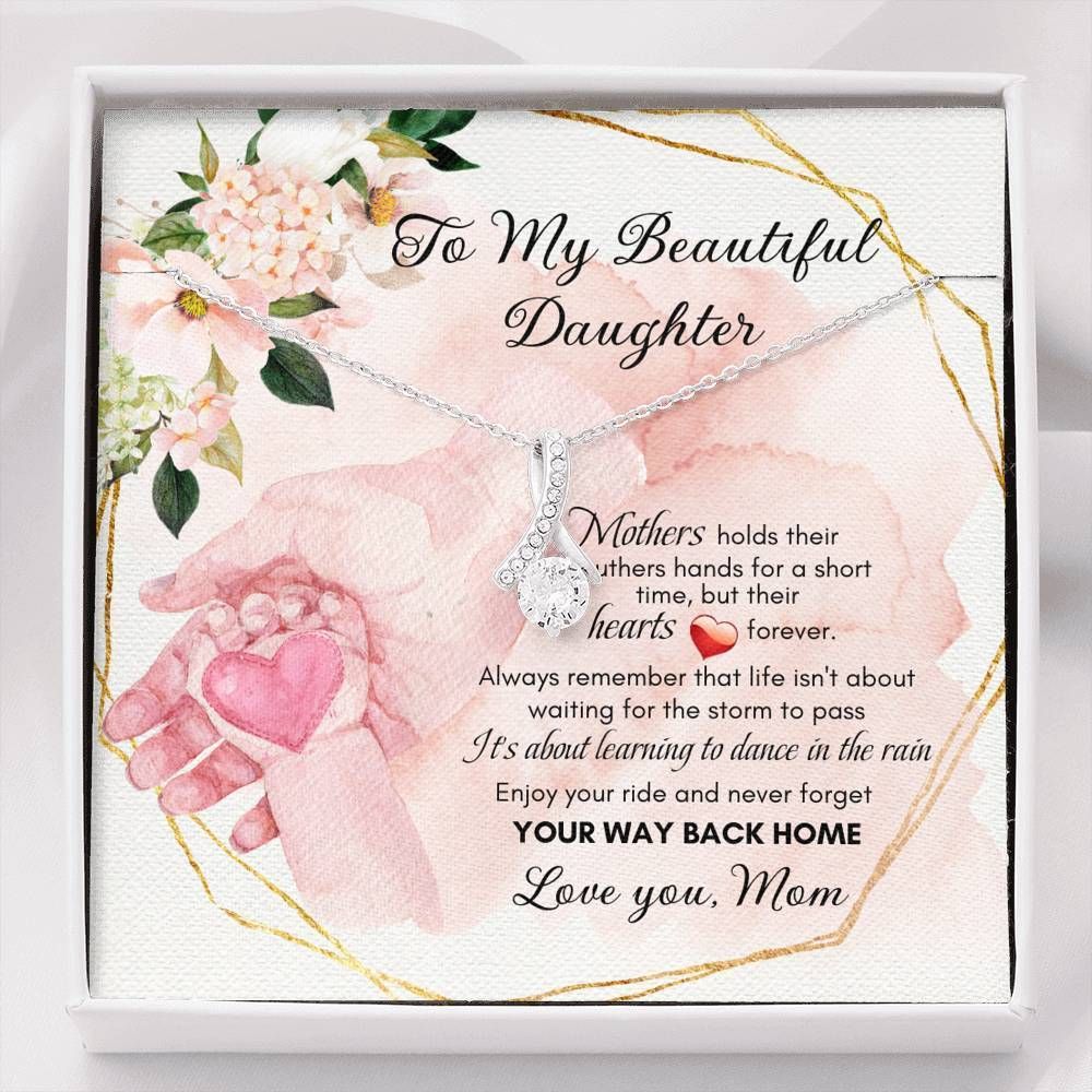 Never Forget Your Way Back Home Alluring Beauty Necklace Gift For Daughter