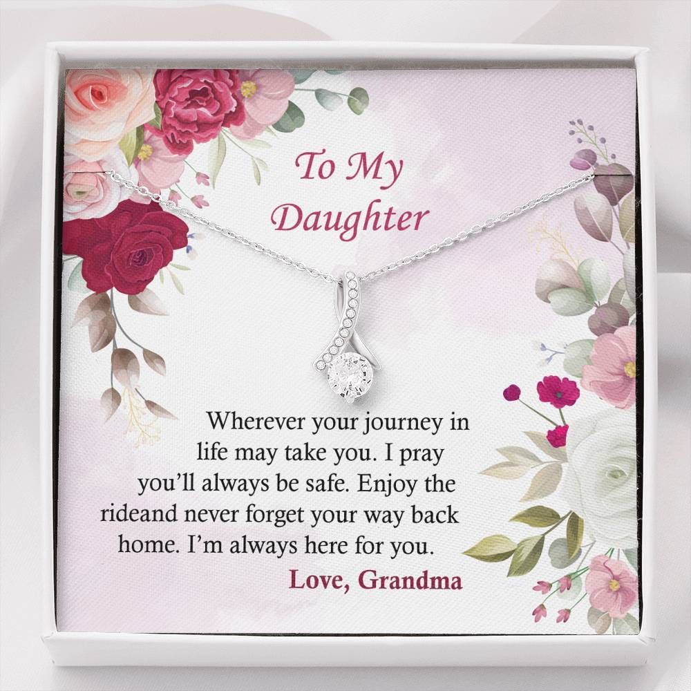Pray You'll Always Be Safe Alluring Beauty Necklace To Daughter