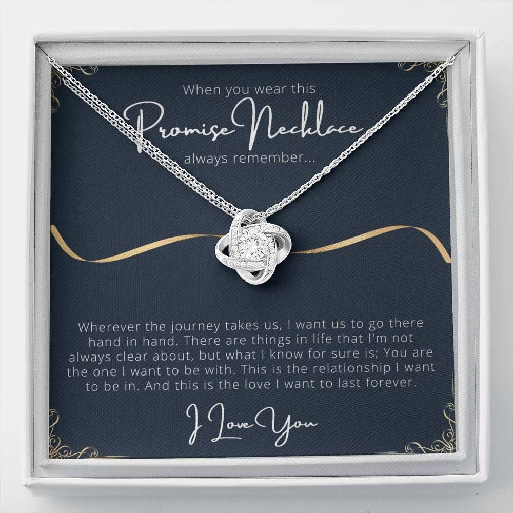Promise Necklace For Her Love Knot Necklace