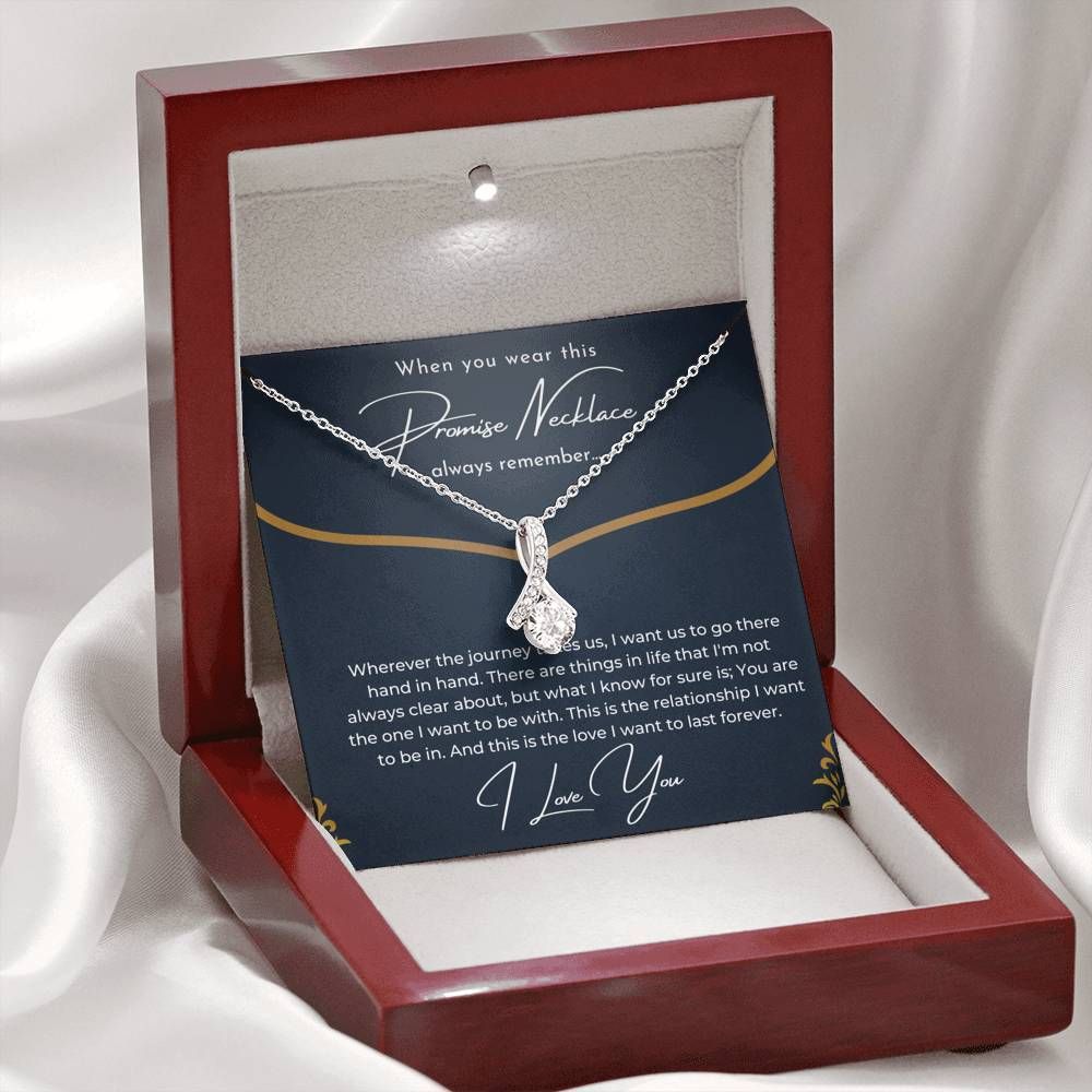 Promise Necklace To Wife I Love You Alluring Beauty Necklace