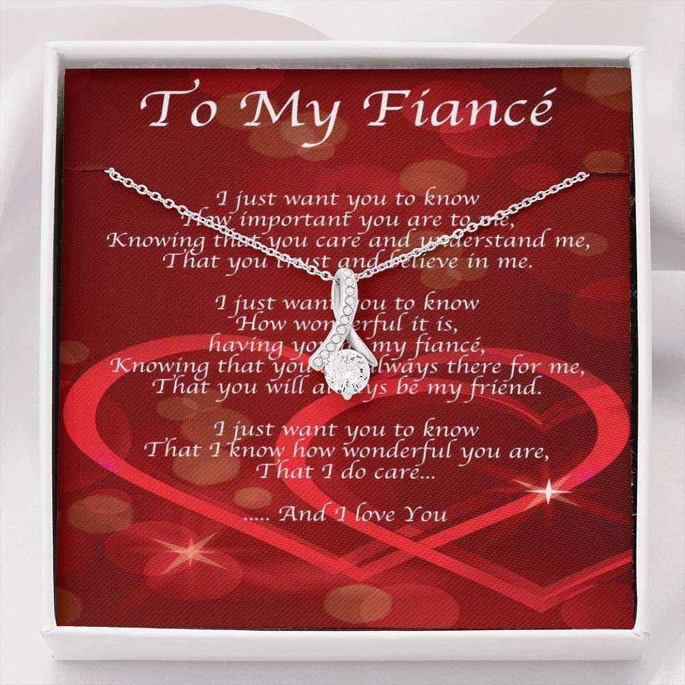Red Bokeh How Wonderful You Are Alluring Beauty Necklace Gift For Husband Fiance