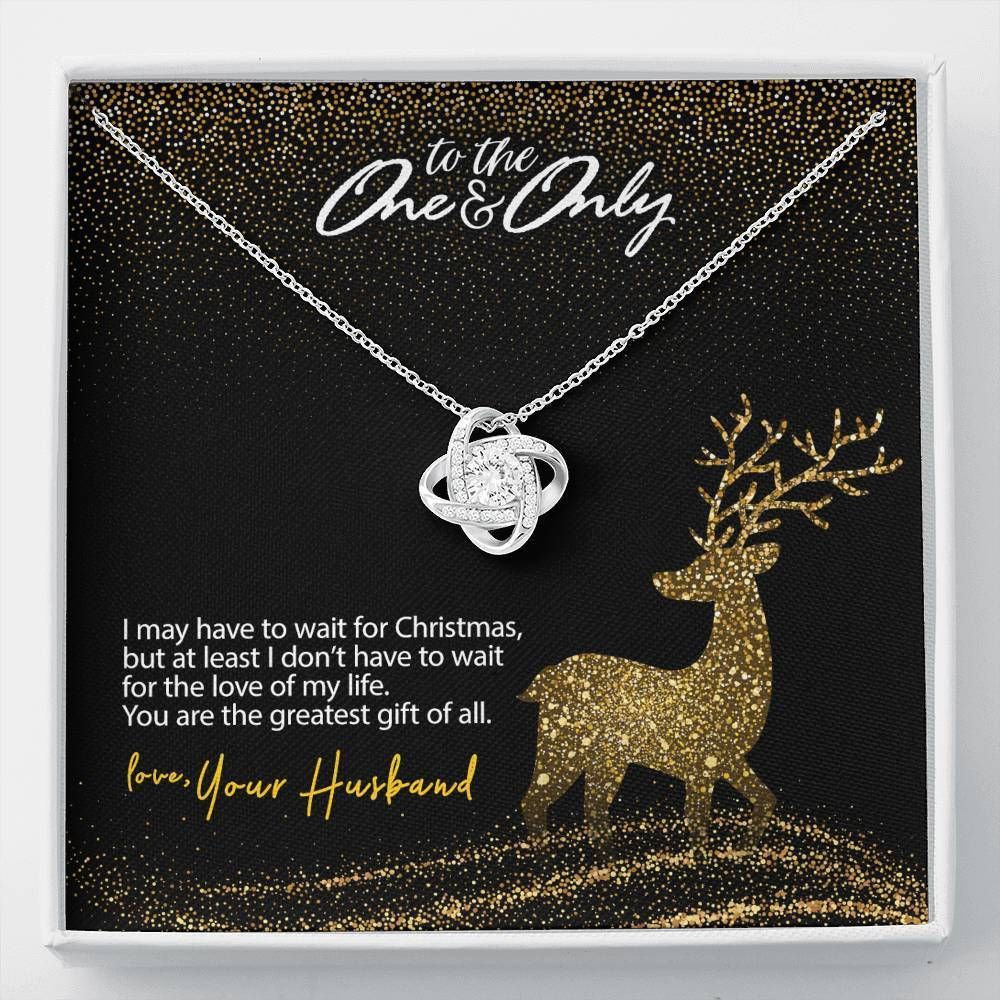 Reindeer The Greatest Gift Of All Love Knot Necklace To Lover