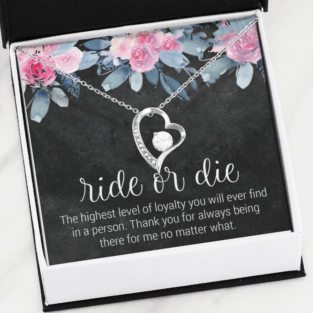 Ride Or Die Forever Love Necklace