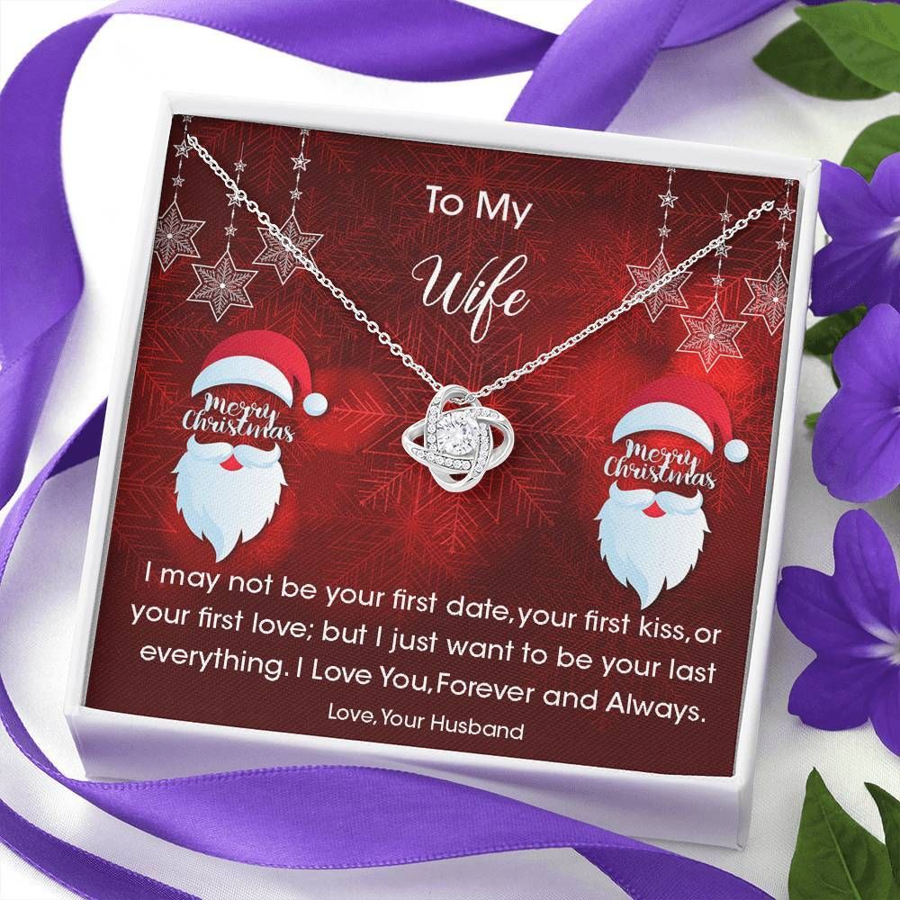 Santa Love Knot Necklace Gift For Wife Love You Forever