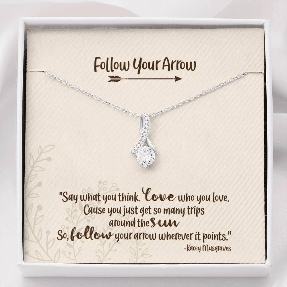 Say What You Think Love Who You Love Alluring Beauty Necklace Gift For Daughter