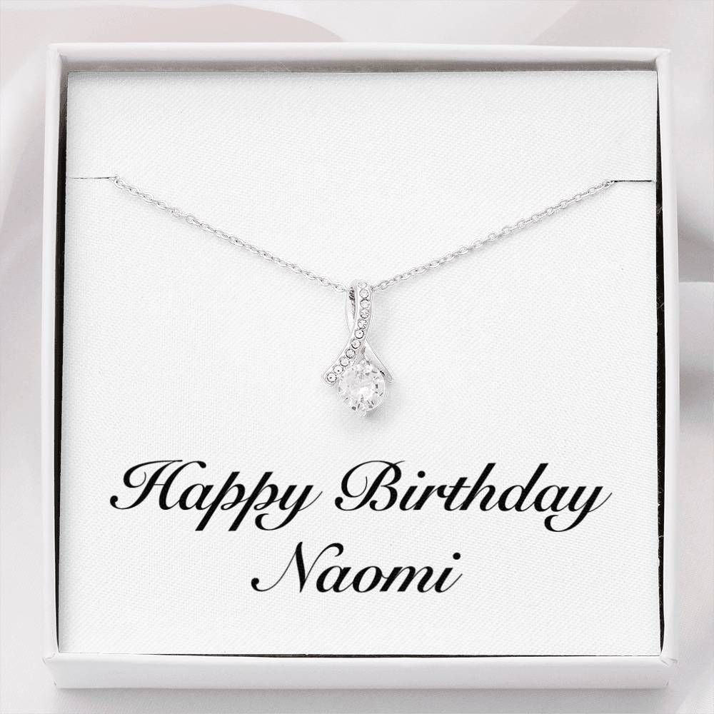 Silver Alluring Beauty Necklace Birthday Gift Giving To Women Name Naomi