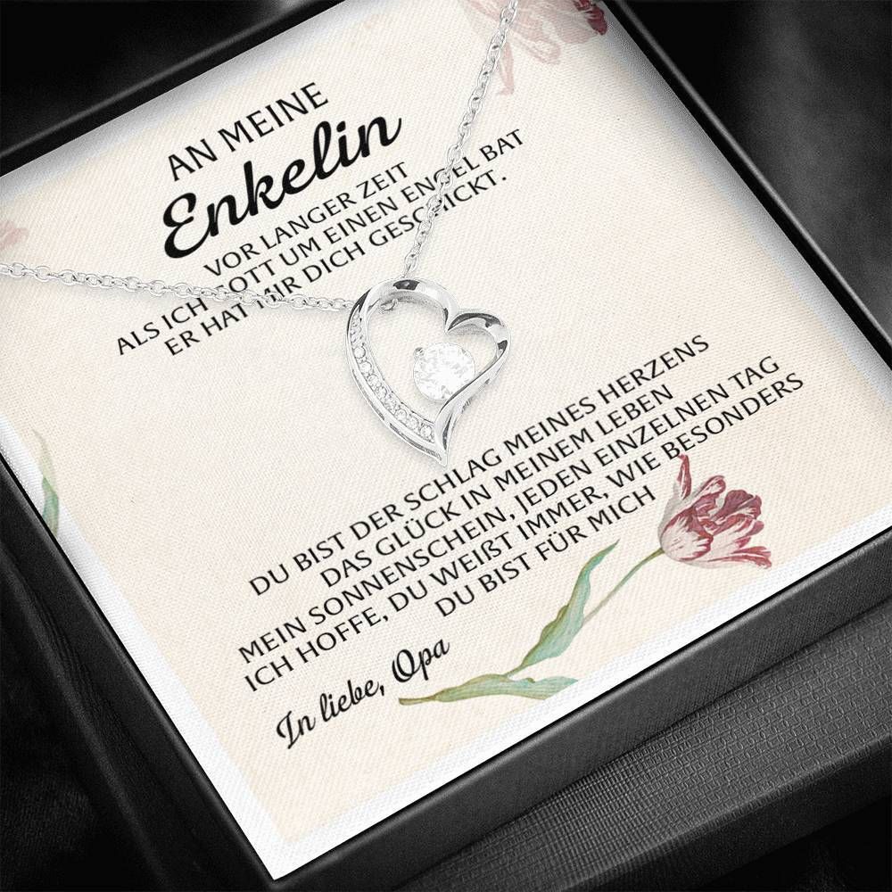 Silver Forever Love Necklace Gift For An Meine Enkelin In Liebe