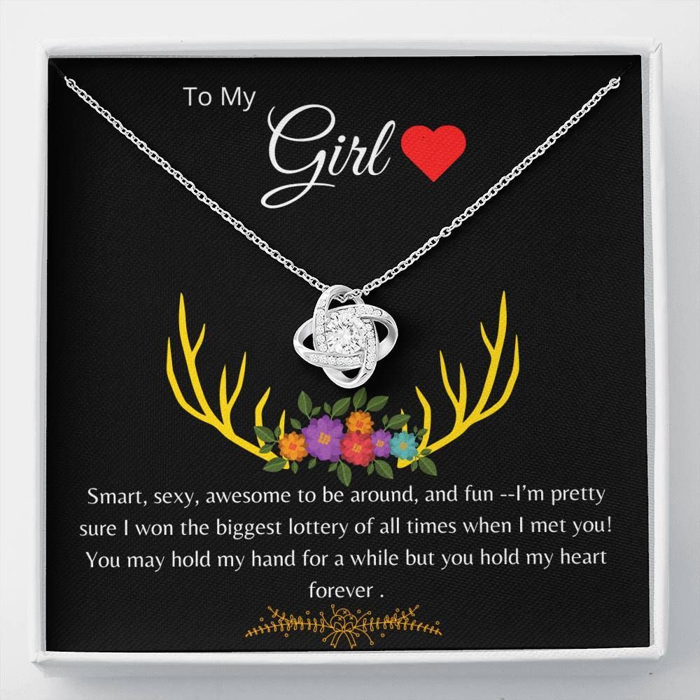 Smart Sexy Awesome Love Knot Necklace To Girl