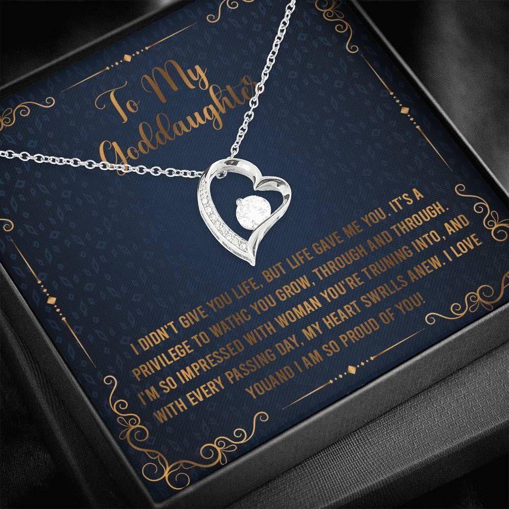 So Proud Of You Forever Love Necklace For Goddaughter