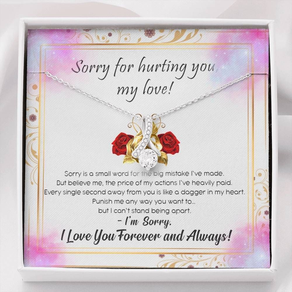 So Sorry For Hurting You Alluring Beauty Necklace With Message Card Gift Box