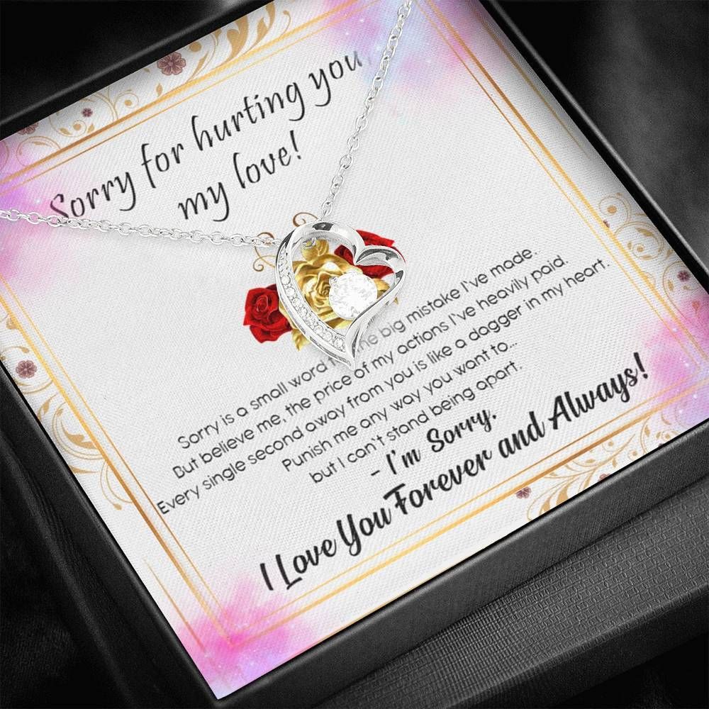 Sorry In A Small Wrong Forever Love Necklace Gift For Her