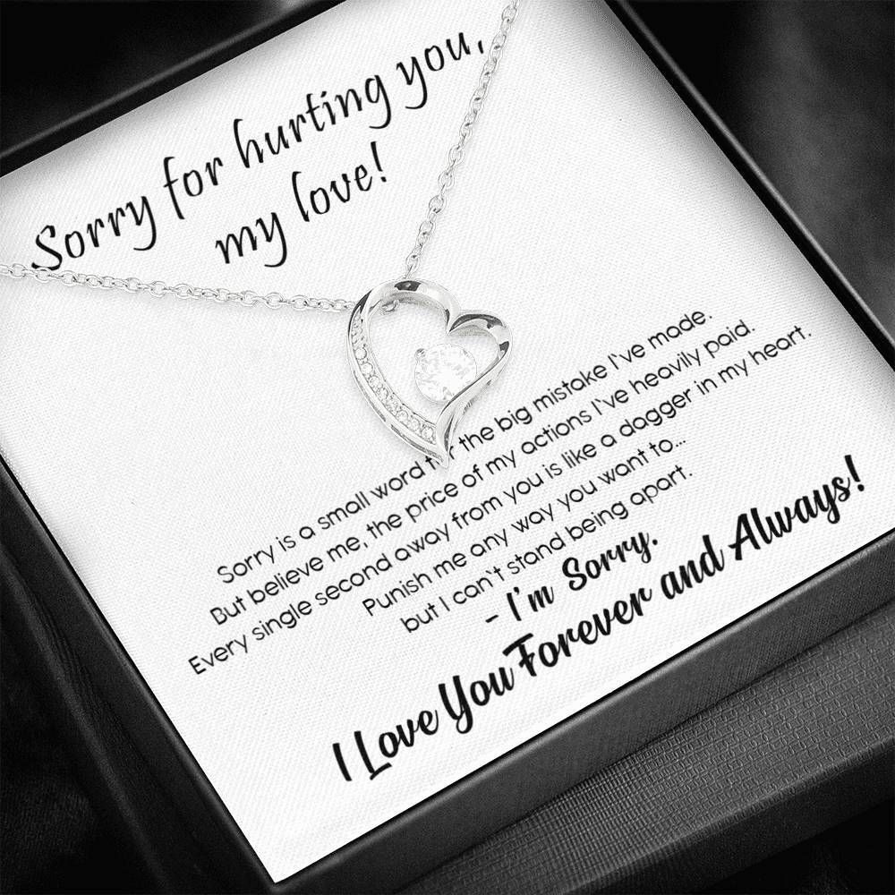 Sorry My Love Forever Love Necklace Gift For Her