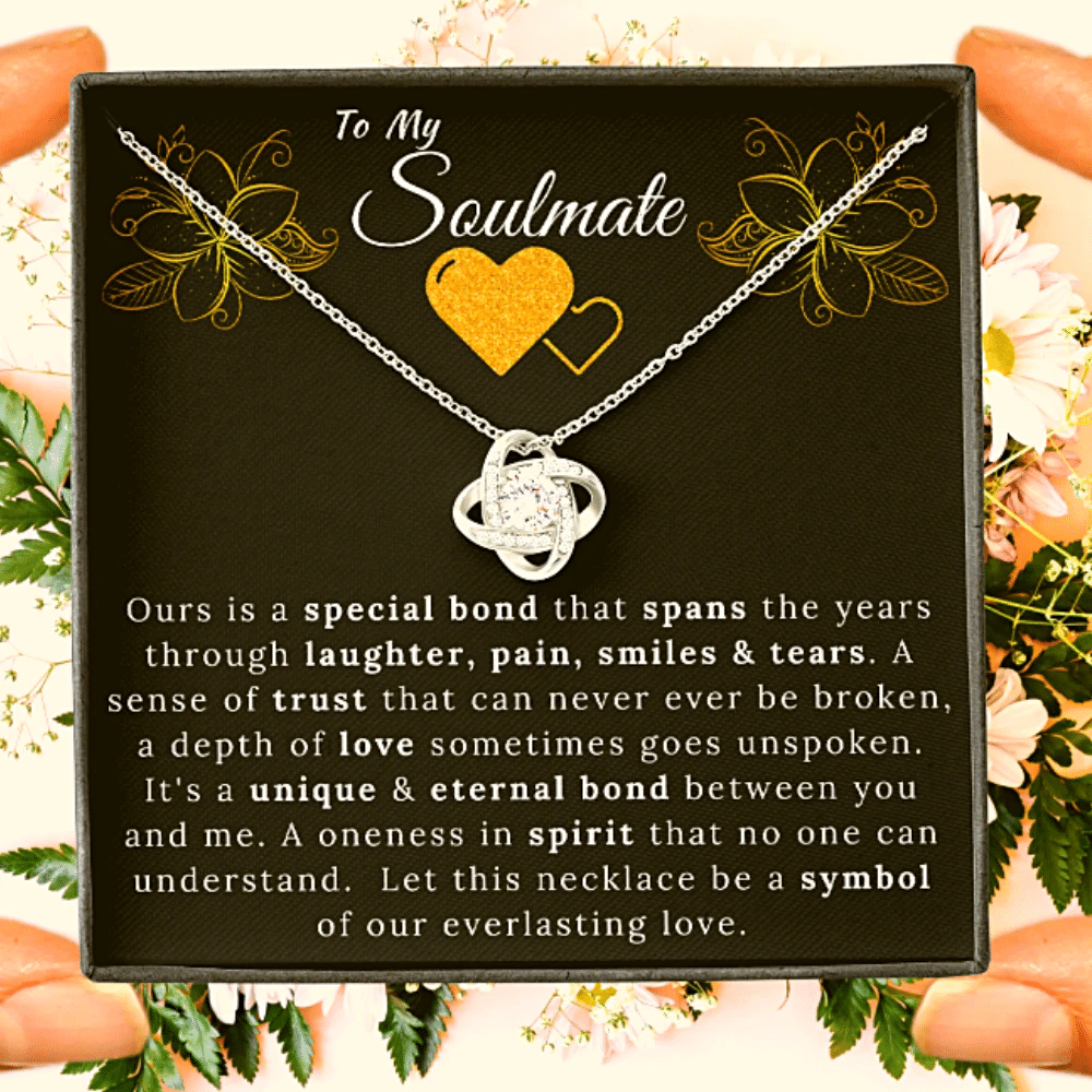 Soulmate Gift For Her Our Everlasting Love Love Knot Necklace