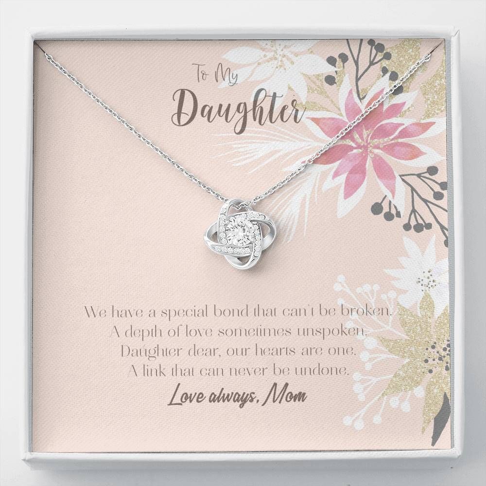 Special Bond Love Knot Necklace For Daughter