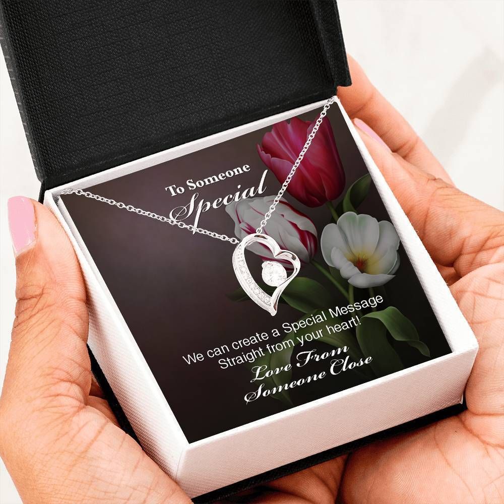 Special Message Straight From Your Heart Forever Love Necklace Gift For Wife