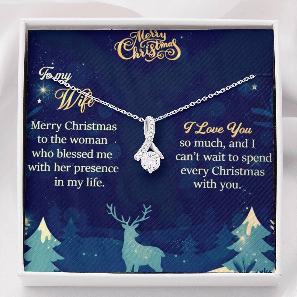 Spend Every Christmas With You Alluring Beauty Necklace To Wife
