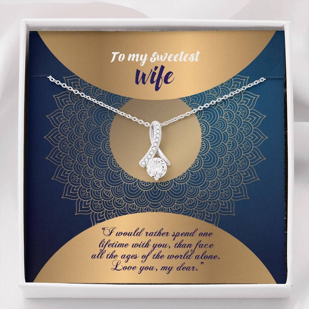Spend My Lifetime With You Alluring Beauty Necklace To Wife