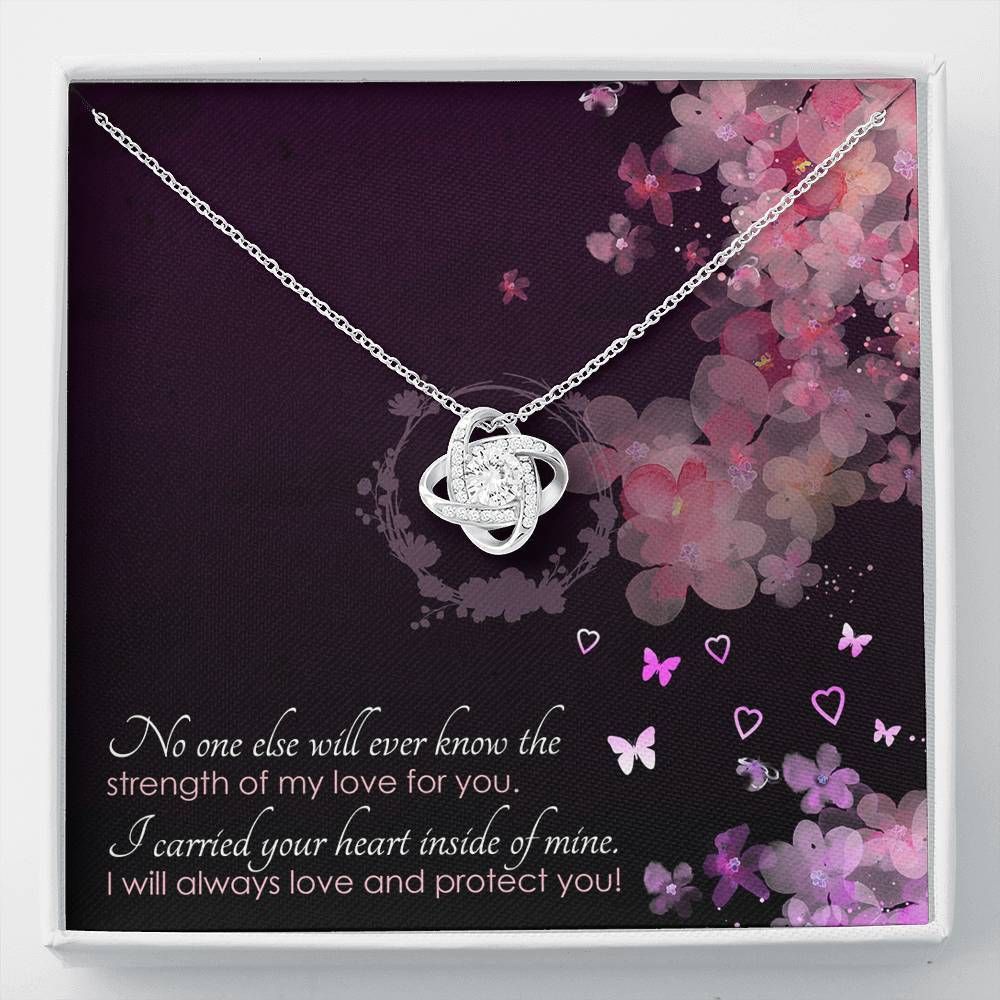 Strength Of My Love For You Love Knot Necklace To Lover