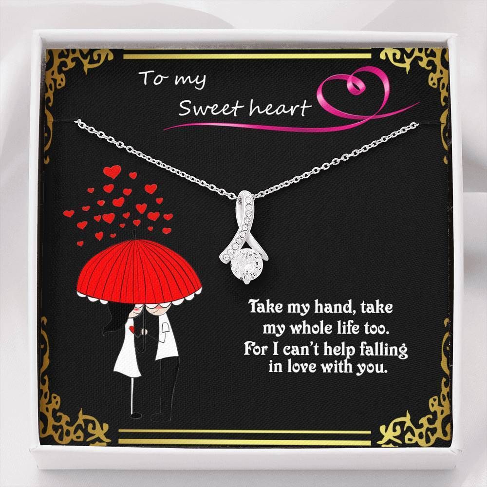 Take My Hand Take My Whole Life Too Alluring Beauty Necklace Gift For Her