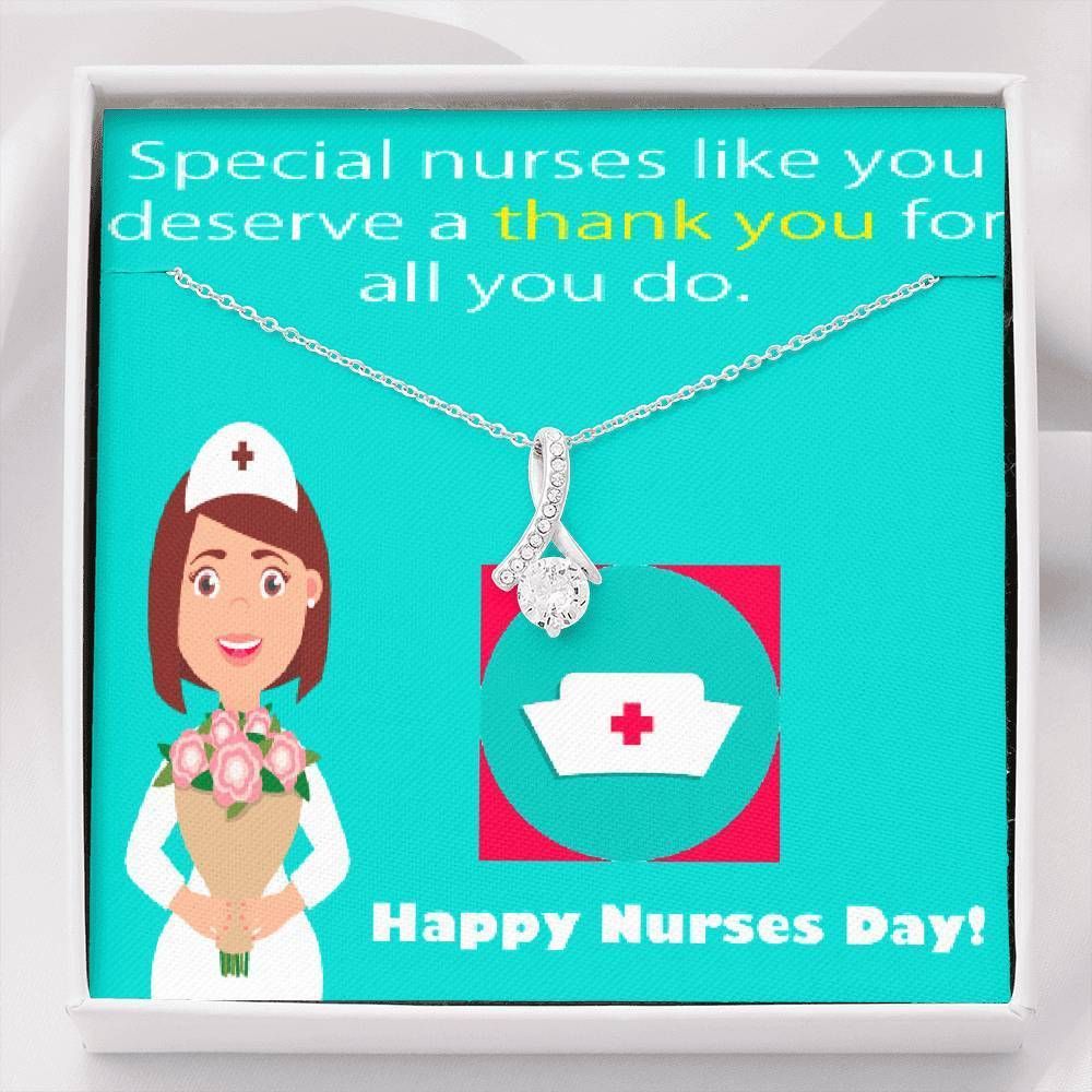 Thank For All You Do Alluring Beauty Necklace Giving Nurse