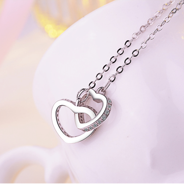 Thank For Being By My Side Silver Silver Forever Love Necklace Giving Wife