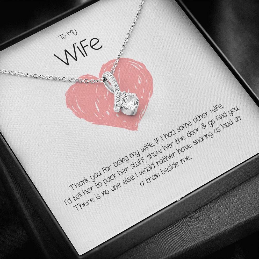 Thank For Being My Wife Alluring Beauty Necklace