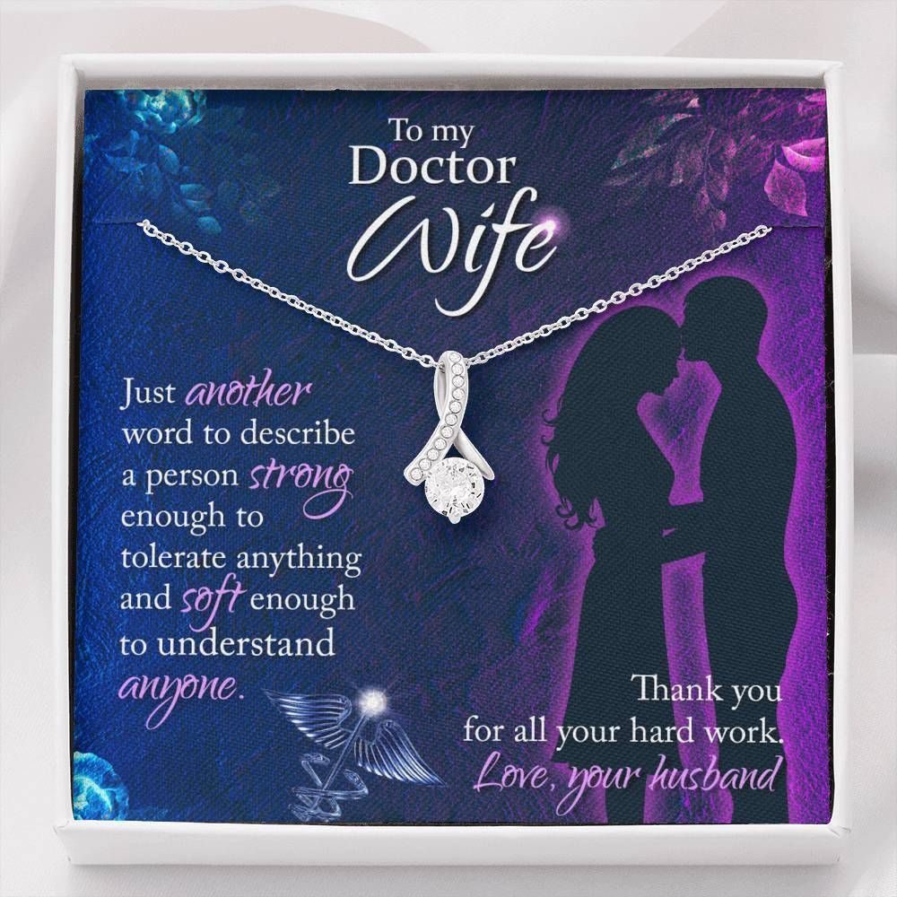 Thank For Your Hard Work Alluring Beauty Necklace  Gift For   Doctor Wife