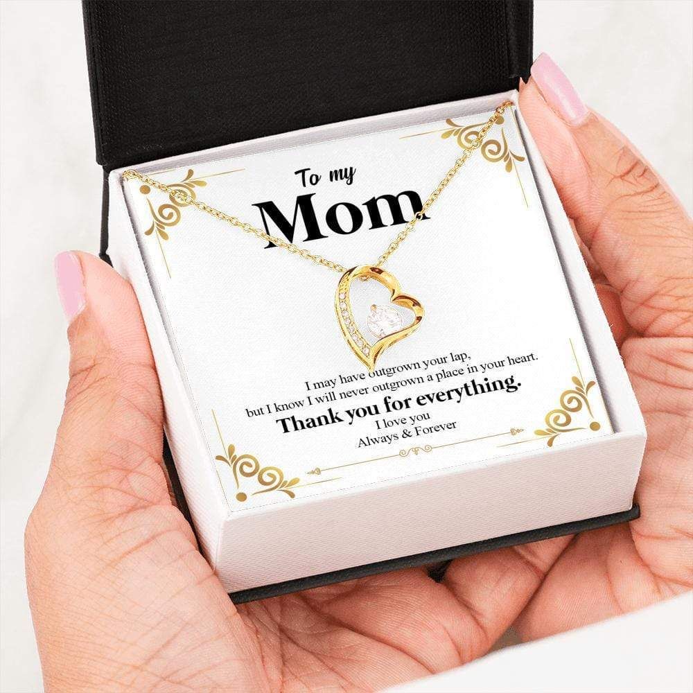 Thank You For Everything 18k Gold Forever Love Necklace Gift For Mom