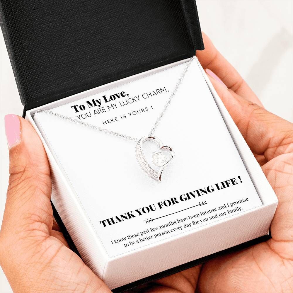 Thank You For Giving Life Forever Love Necklace For Woman