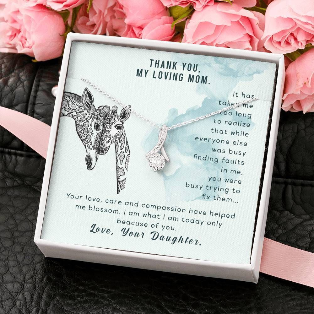 Thank You Giraffe Alluring Beauty Necklace For Mama