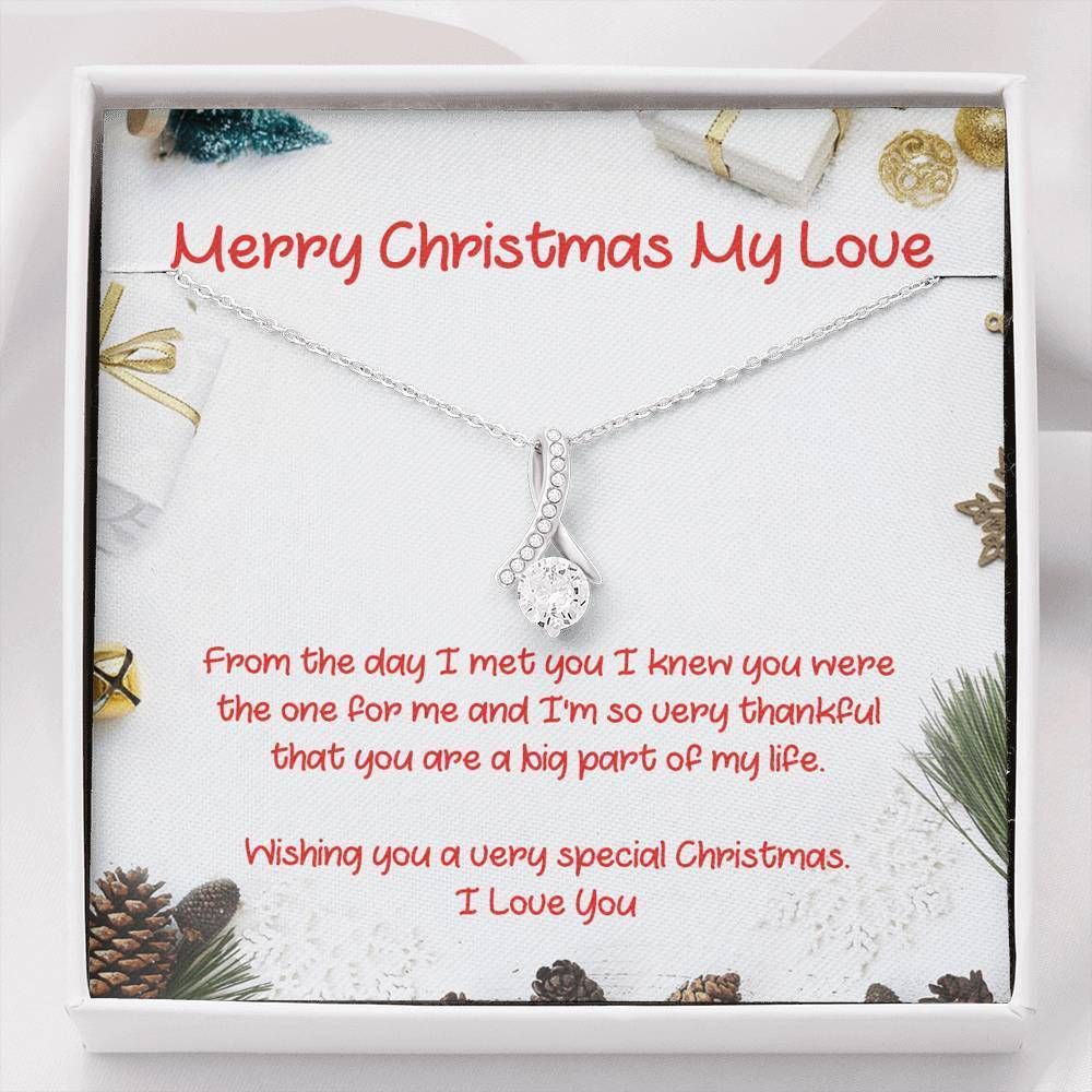 Thankful That You Are A Big Part Of My Life Alluring Beauty Necklace For Wife