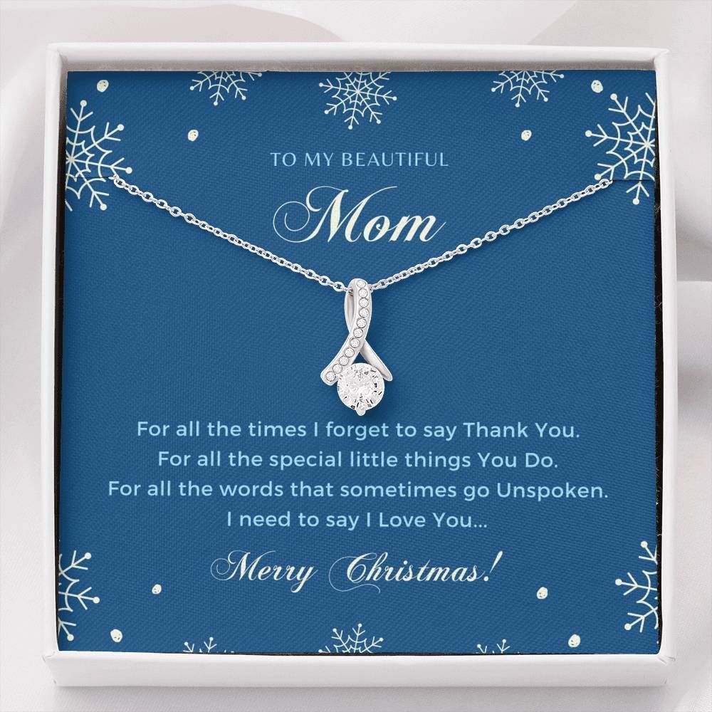 Thanks For All The Special Alluring Beauty Necklace Gift For Mom