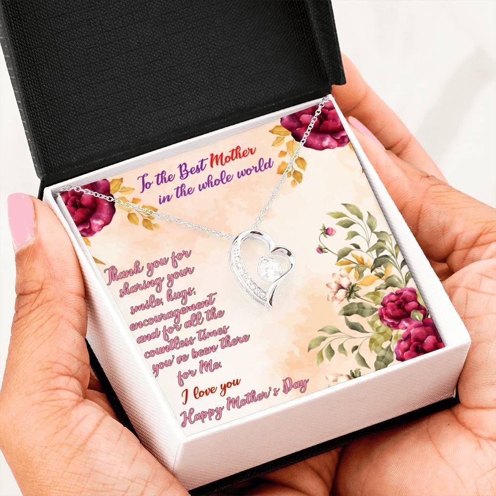 Thanks For Sharing Your Smiles Forever Love Necklace For Mom