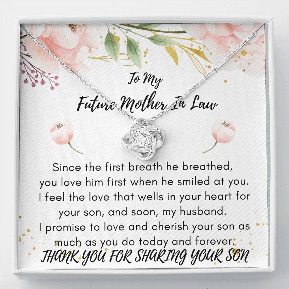 Thanks For Sharing Your Son Giving Future Mother-In-Law Love Knot Necklace