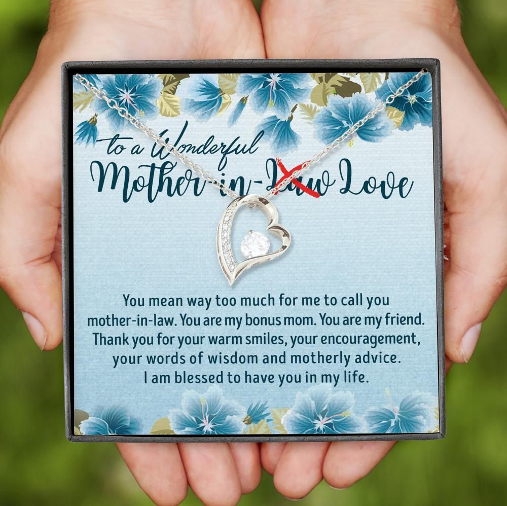 Thanks For Your Warm Smiles Forever Love Necklace For Mother-In-Love