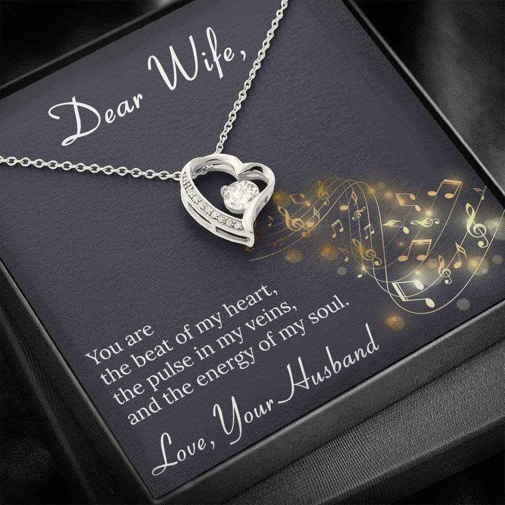 The Beat Of My Heart Forever Love Necklace Gift For Wife