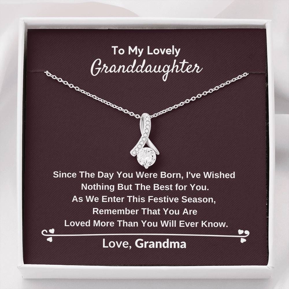 The Day You Were Born Alluring Beauty Necklace For Granddaughter