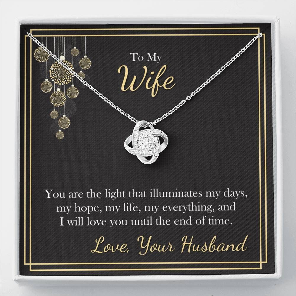 The End Of Time Love Knot Necklace To Wife