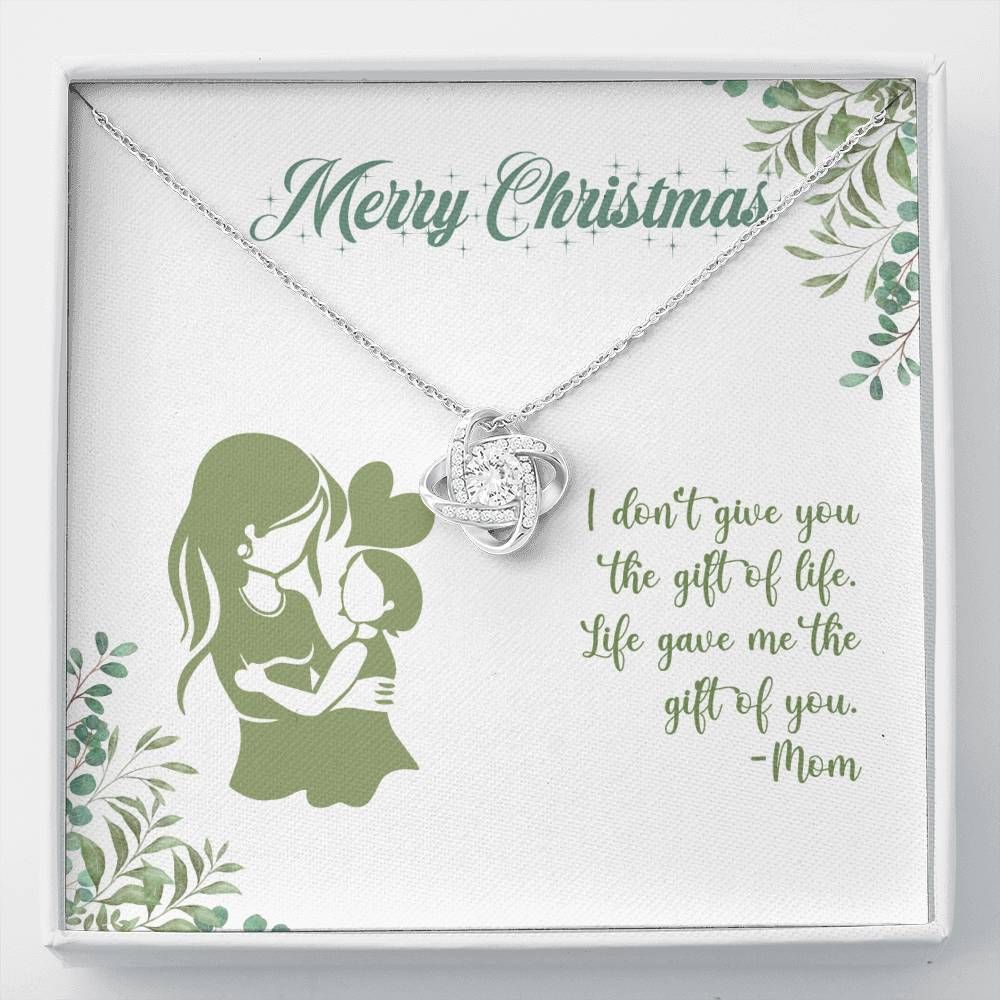The Gift Of You Love Knot Necklace To Daughter Christmas