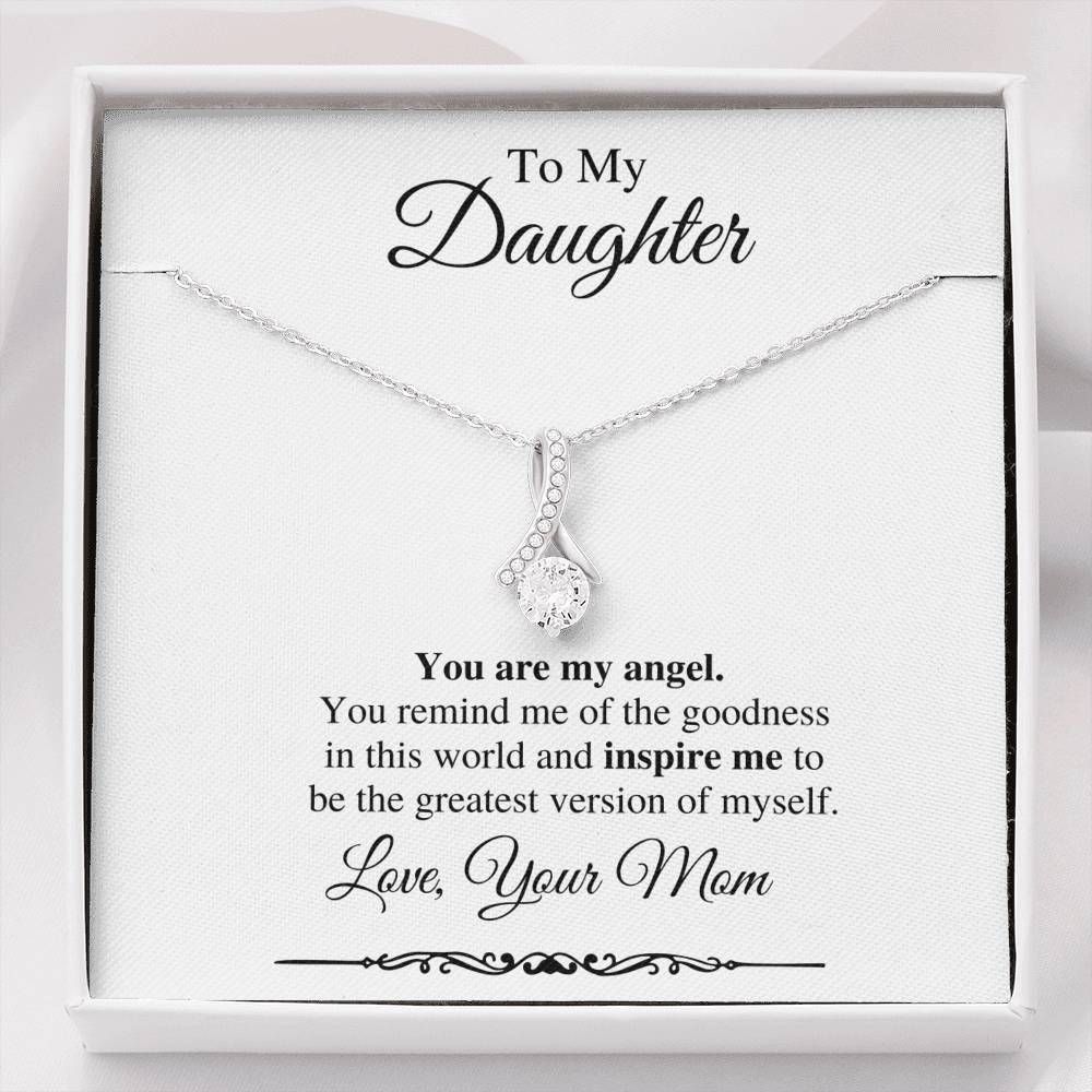 The Goodness In This World 14K White Gold Alluring Beauty Necklace Gift For Daughter