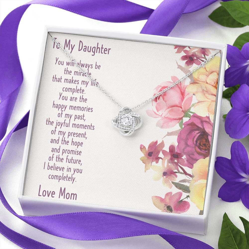 The Happy Memories Of My Past Love Knot Necklace To Daughter