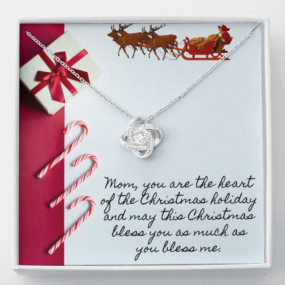 The Heart Of The Christmas Love Knot Necklace For Women