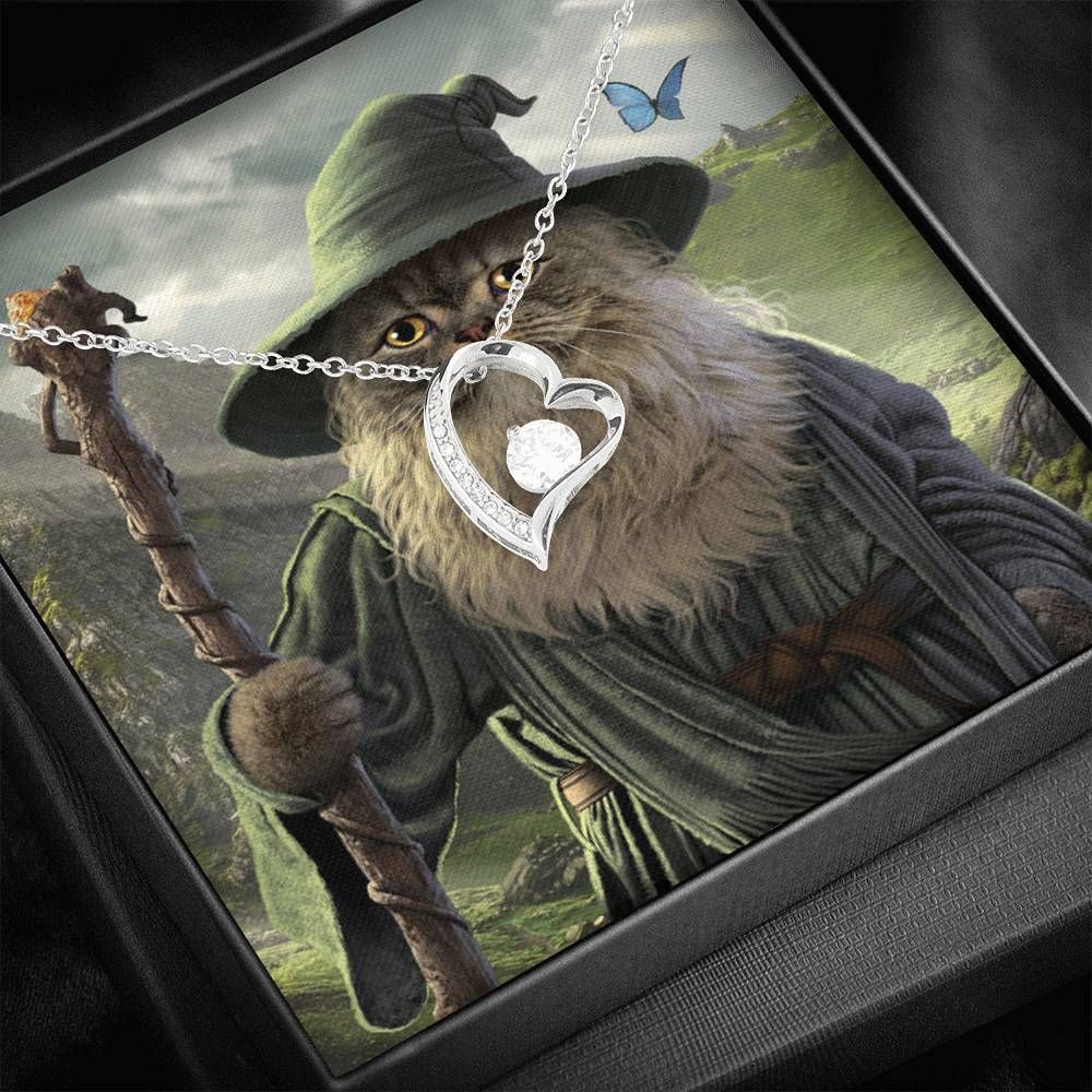 The Mountain Catdalf Silver Forever Love Necklace Gift For Fans