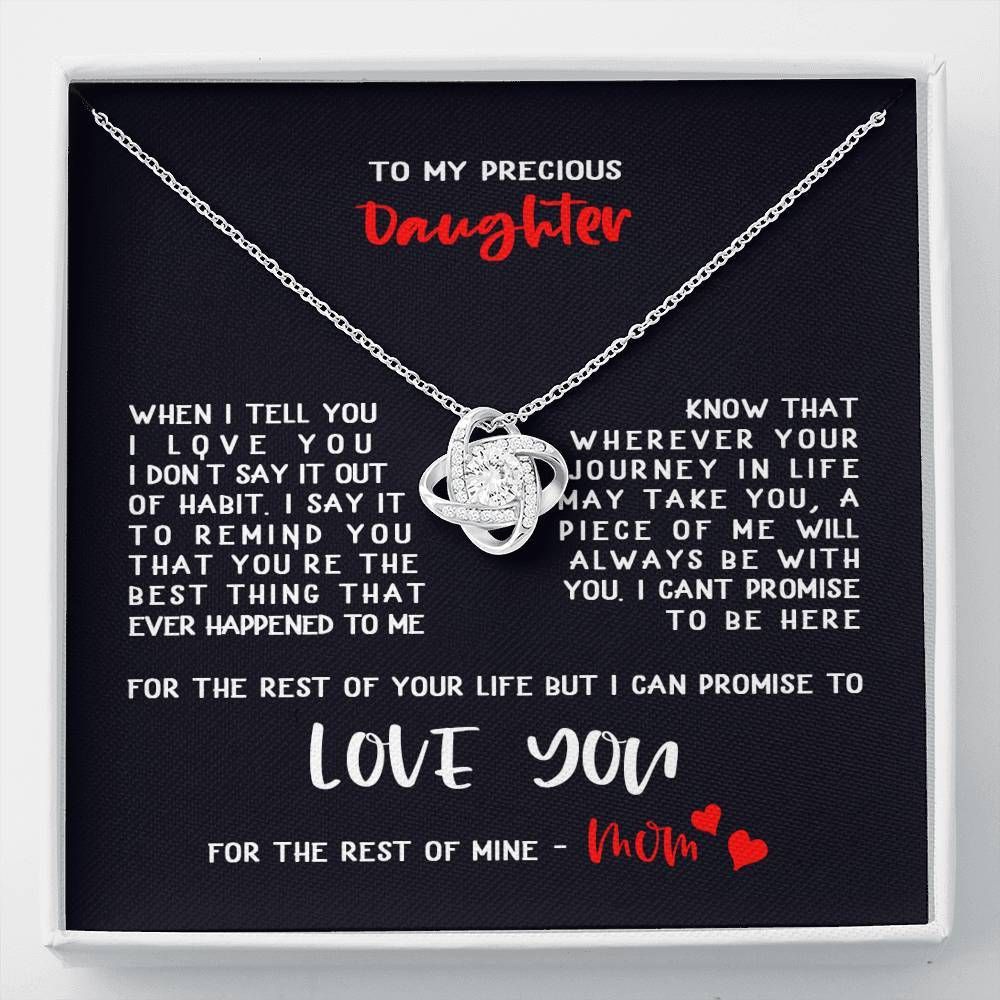 The Rest Of My Life Love Knot Necklace For Daughter