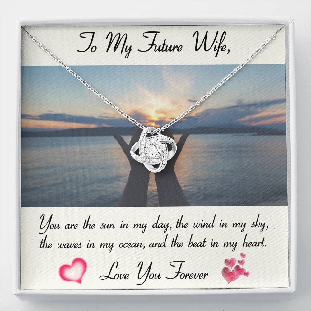 The Sun In My Day Love Knot Necklace To Future Wife