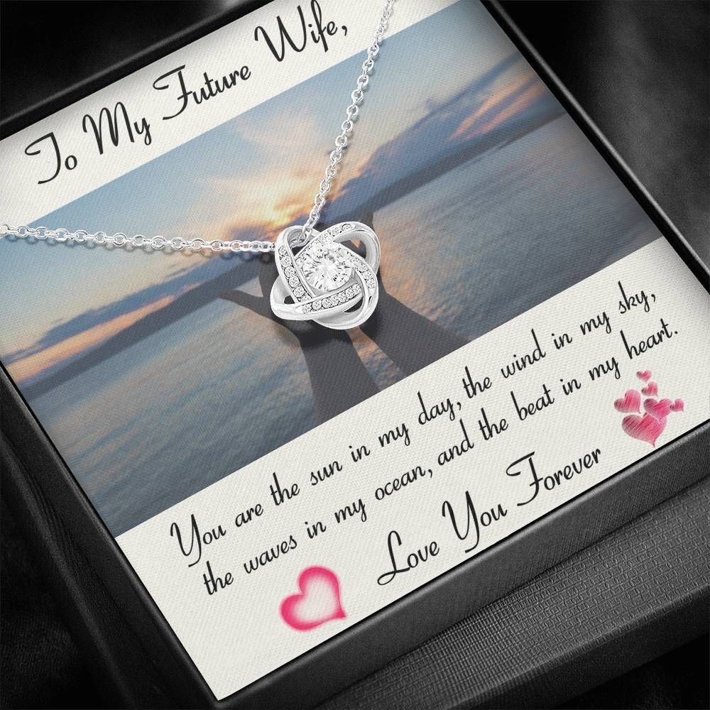 The Sun In My Day Love Knot Necklace To Future Wife