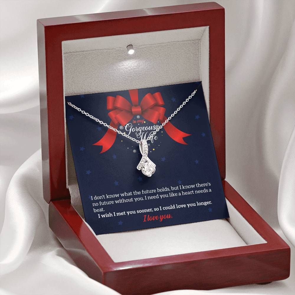 There's No Future Without You  Alluring Beauty Necklace For Wife