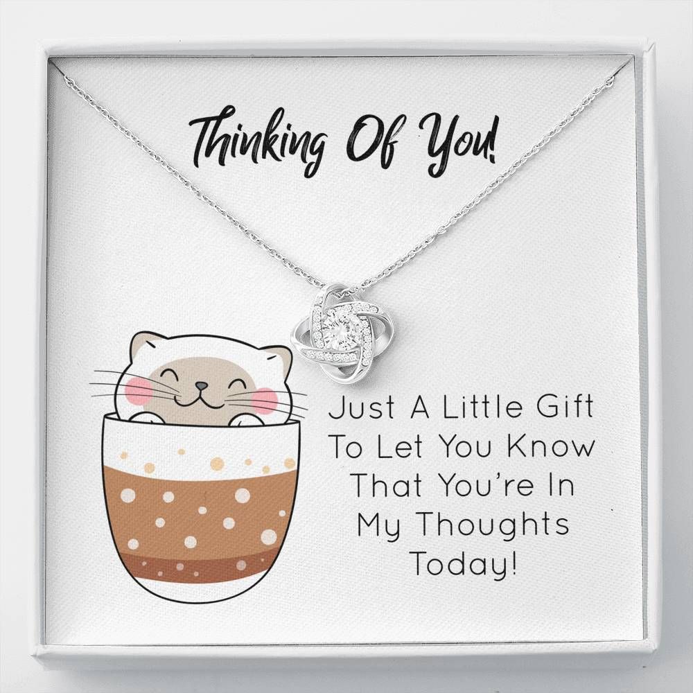 Thinking Of You Gift For Friends Love Knot Necklace