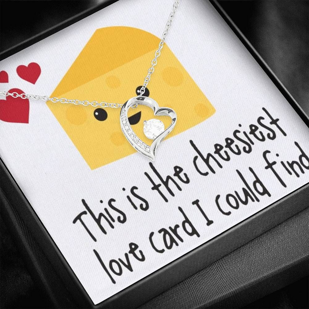 This Is The Cheesiest Love Card I Could Find Silver Forever Love Necklace