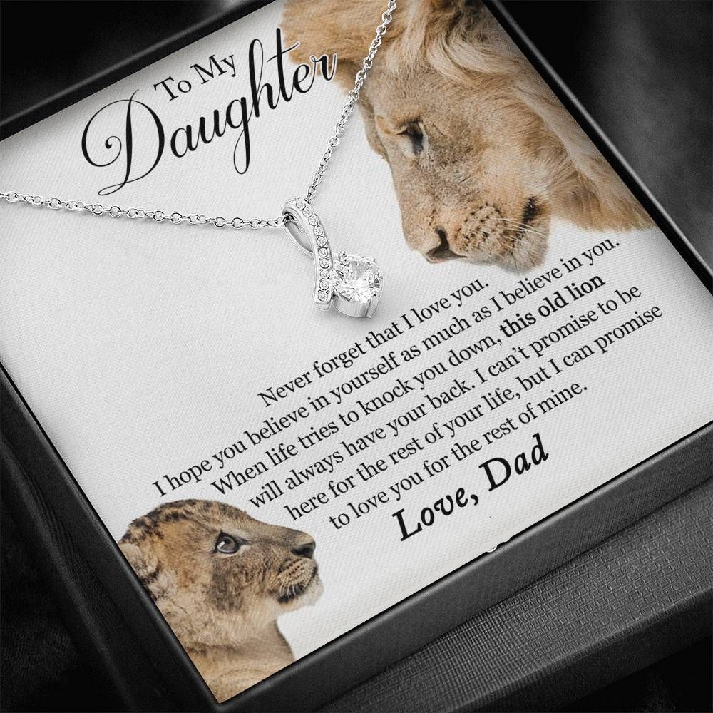 This Old Lion Will Always Have Your Back Alluring Beauty Necklace Gift For Daughter